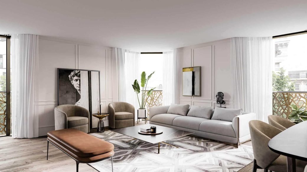 Fitzrovia Place Living Room 2