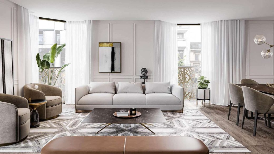 Fitzrovia Place Living Room