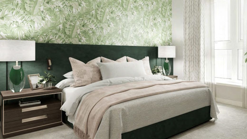 Green Quarter Bedroom