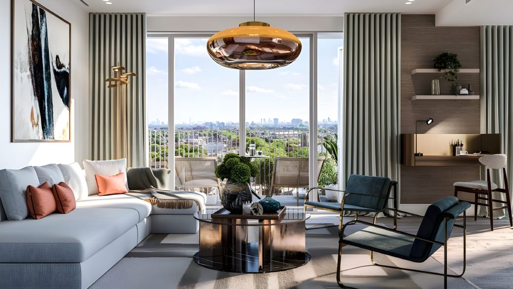 Chiswick Green Living Room New