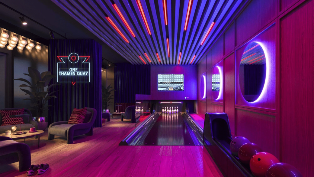 One Thames Quay Bowling Alley