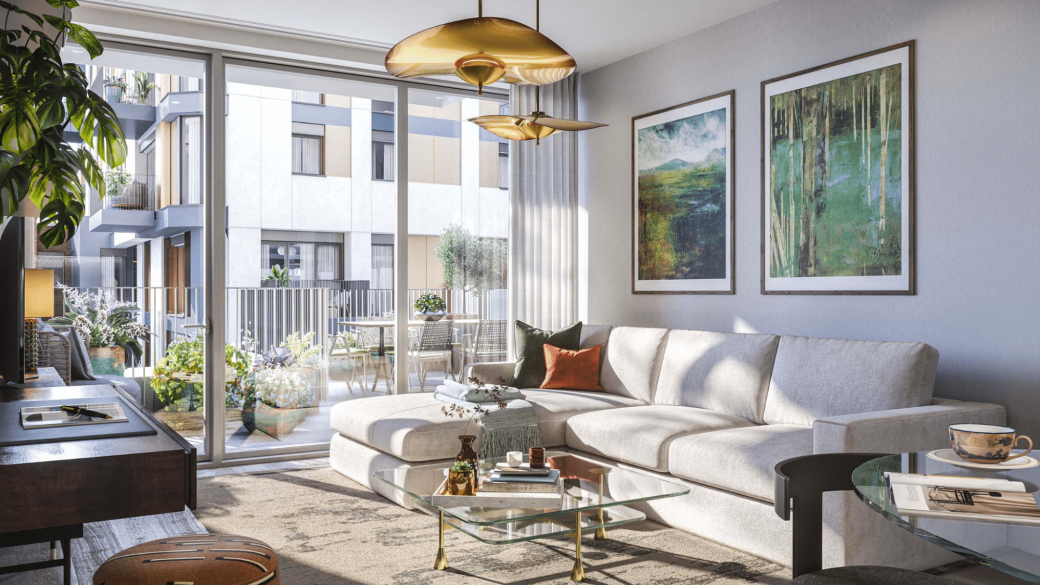 Chiswick Green Living Room