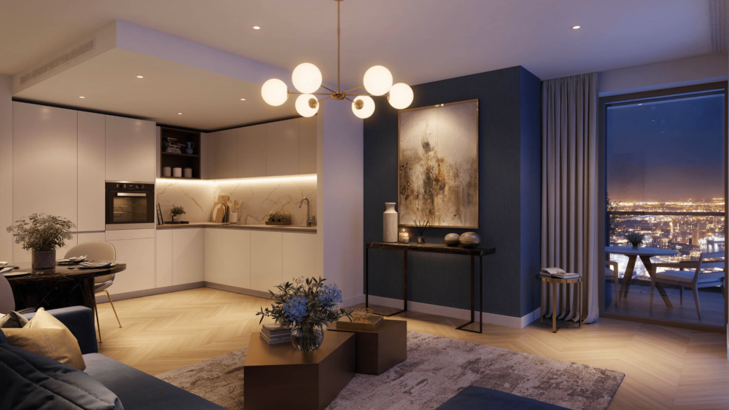 One Thames Quay Living Room