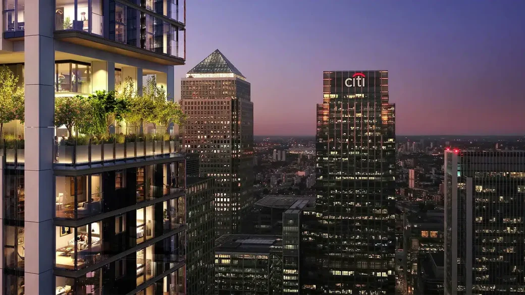 South Quay Plaza Bird's Eye View 2.